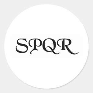 STICKER ROND SPQR