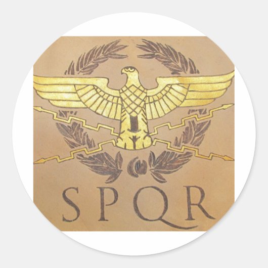 STICKER ROND SPQR (Devant)