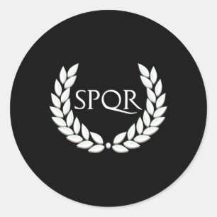 Sticker Rond Spqr Pour Ro Empire