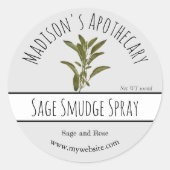 Sticker Rond Spray Sage Smudge (Devant)