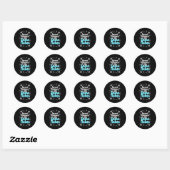 Sticker Rond Spread Kindness Like Snowflakes Snow Days Sitive M (Feuille)