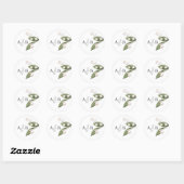 Sticker rond Sprigs (Feuille)