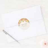 Sticker Rond Spring Bridal Shower Featuring Orange Blossoms (Enveloppe)