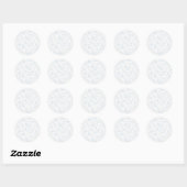 Sticker Rond Spring Sprigs Powder Blue - Neutral (Feuille)