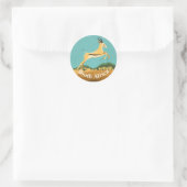 Sticker Rond Springbok en Afrique du Sud (Sac)