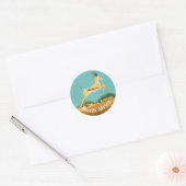 Sticker Rond Springbok en Afrique du Sud (Enveloppe)
