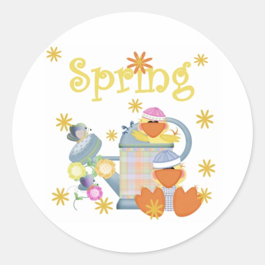 STICKER ROND SPRINGDUCKIES (Devant)