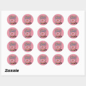 Sticker Rond Sprinter la gentillesse | Donut (Feuille)