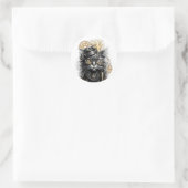 Sticker Rond Spunky Paws Le Chat Steampunk Funky (Sac)