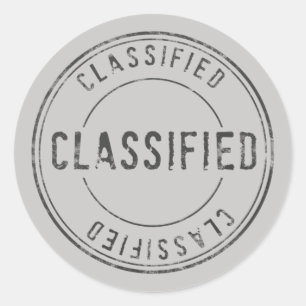 Sticker Rond Spy Surprise fête d'anniversaire Top Secret Classi