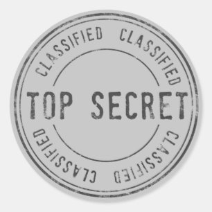 Sticker Rond Spy Surprise fête d'anniversaire Top Secret Classi