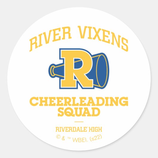 Sticker Rond Squad Cheerled River Vixens (Devant)