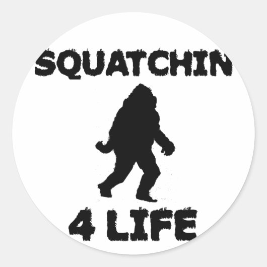 Sticker Rond Squatchine 4 vie (Devant)