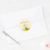 Sticker Rond Squeeze of Love Lemonade Citron Citrus Bride Party (Enveloppe)