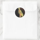 Sticker Rond Squelette hominoïde (Sac)