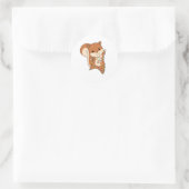 Sticker Rond Squirl Winter Animals (Sac)