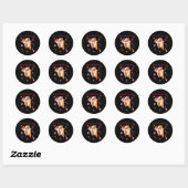 Sticker Rond Squirl Winter Animals (Feuille)