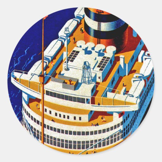 Sticker Rond SS Nieuw Amsterdam (Devant)