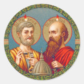 Sticker Rond SS. Pierre et Paul, Apôtres (JMAS 01) (Devant)
