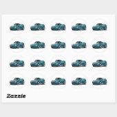 Sticker Rond SSR Aquablur Convertible (Feuille)