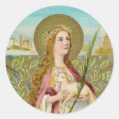 Sticker Rond St. Agnes de Rome (BC 01) (Devant)
