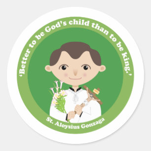Sticker Rond St Aloysius Gonzaga