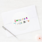 Sticker Rond ST au travail (Enveloppe)