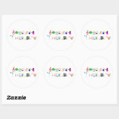 Sticker Rond ST au travail (Feuille)