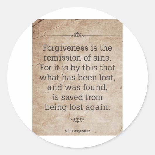 Sticker Rond St Augustine #2 (Devant)