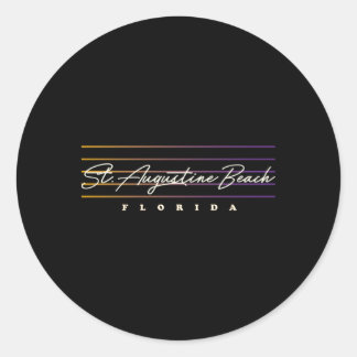 Sticker Rond St Augustine Style Floride