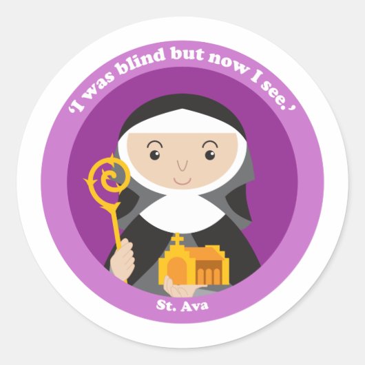Sticker Rond St. Ava (Devant)