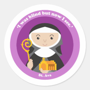 Sticker Rond St. Ava