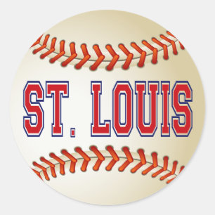 STICKER ROND ST. BASEBALL LOUIS