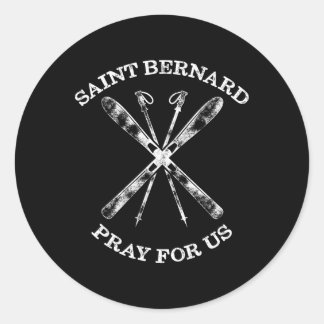 Sticker Rond St Bernard De Montjoux neige ski hiver ski Saint