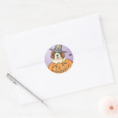 Sticker Rond St. Bernard Halloween (Enveloppe)