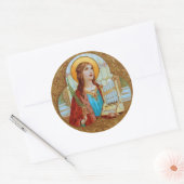 Sticker Rond St. Cecilia de Rome (BK 003) (Enveloppe)