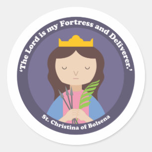 Sticker Rond St Christina de Bolsena