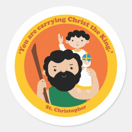 Sticker Rond St. Christopher (Devant)