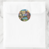 Sticker Rond St Francis - Cheval arabe brun (Sac)