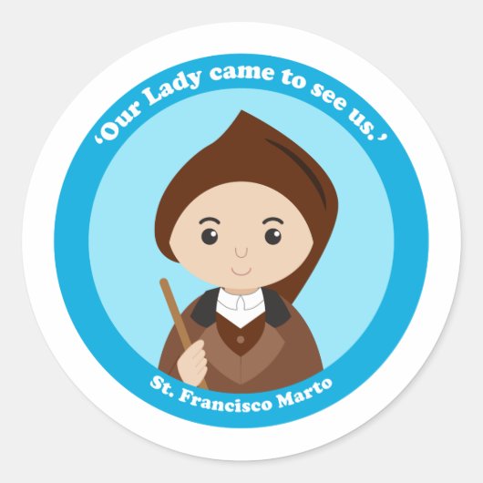 Sticker Rond St. Francisco Marto (Devant)