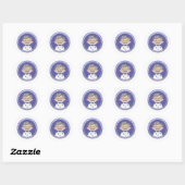 Sticker Rond St. Guiseppe Moscati (Feuille)
