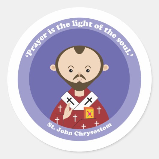Sticker Rond St. John Chrysostom (Devant)