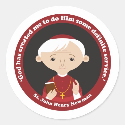 Sticker Rond St. John Henry Newman (Devant)