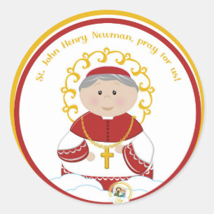 Sticker Rond St. John Henry Newman