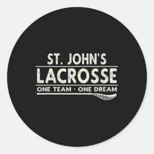Sticker Rond St. John's Lacrosse One Team One Dream
