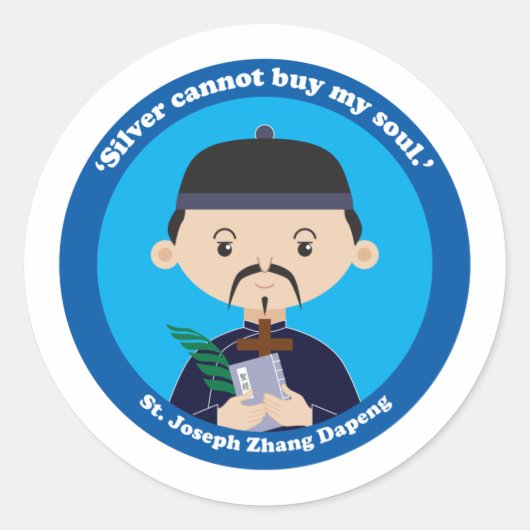 Sticker Rond St. Joseph Zhang Dapeng (Devant)