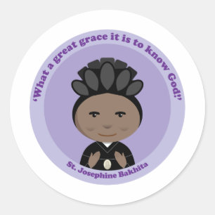 Sticker Rond St. Josephine Bakhita
