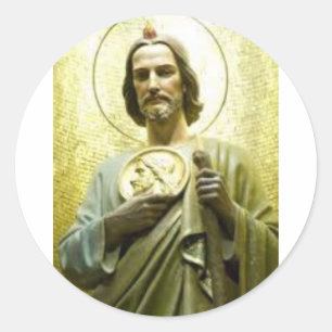 Sticker Rond St Judas avec le halo, cadeau pour des