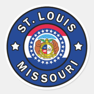 Sticker Rond St. Louis Missouri