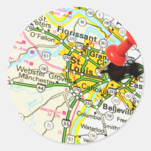 Sticker Rond St. Louis, Missouri